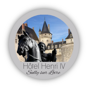 logo de l'hôtel Henri 4 à Sully sur Loire
